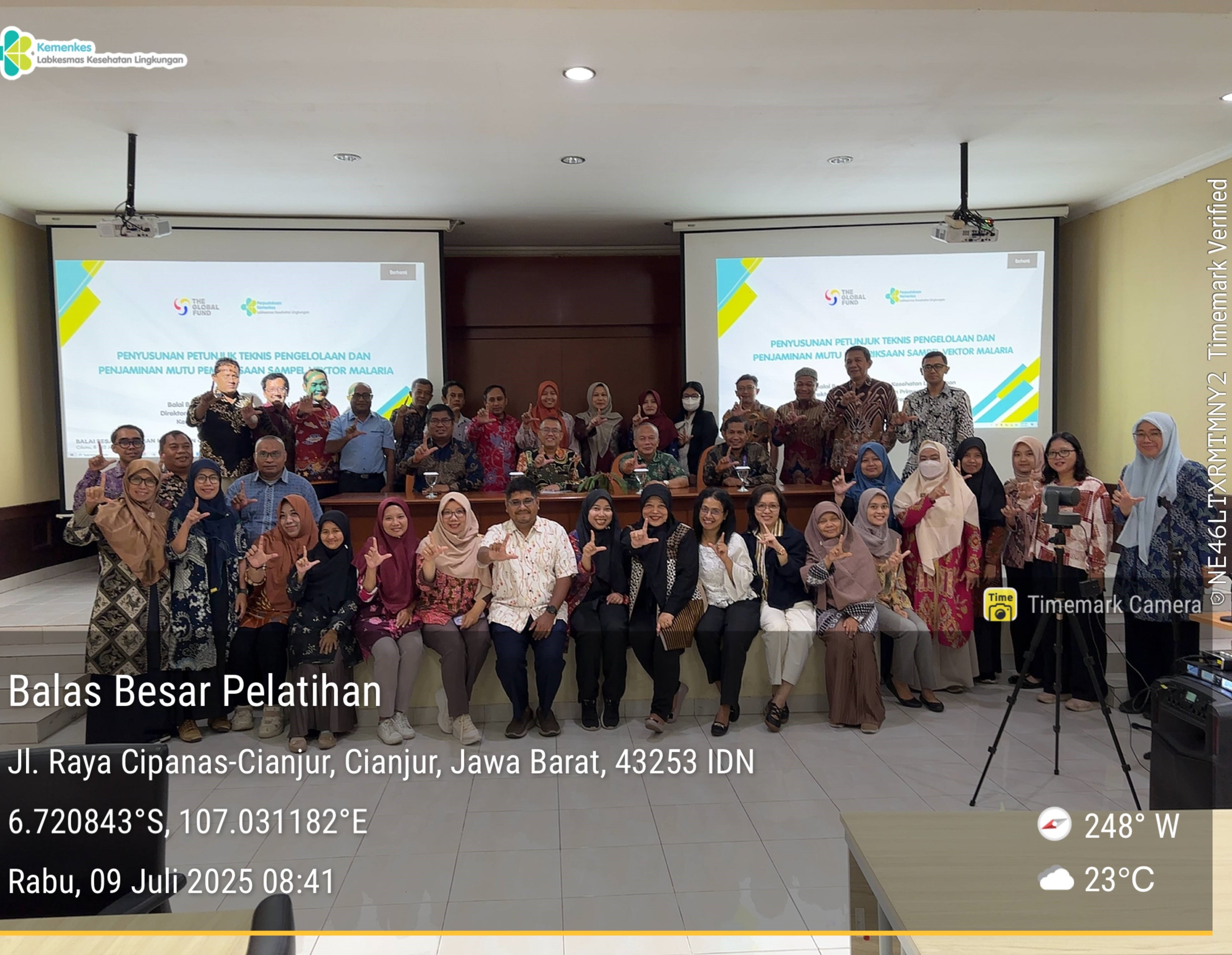 Menuju Eliminasi Malaria 2030: BBLKL Gelar Pertemuan Penyusunan Juknis Pengelolaan dan Penjaminan Mutu Pemeriksaan Sampel Vektor Malaria